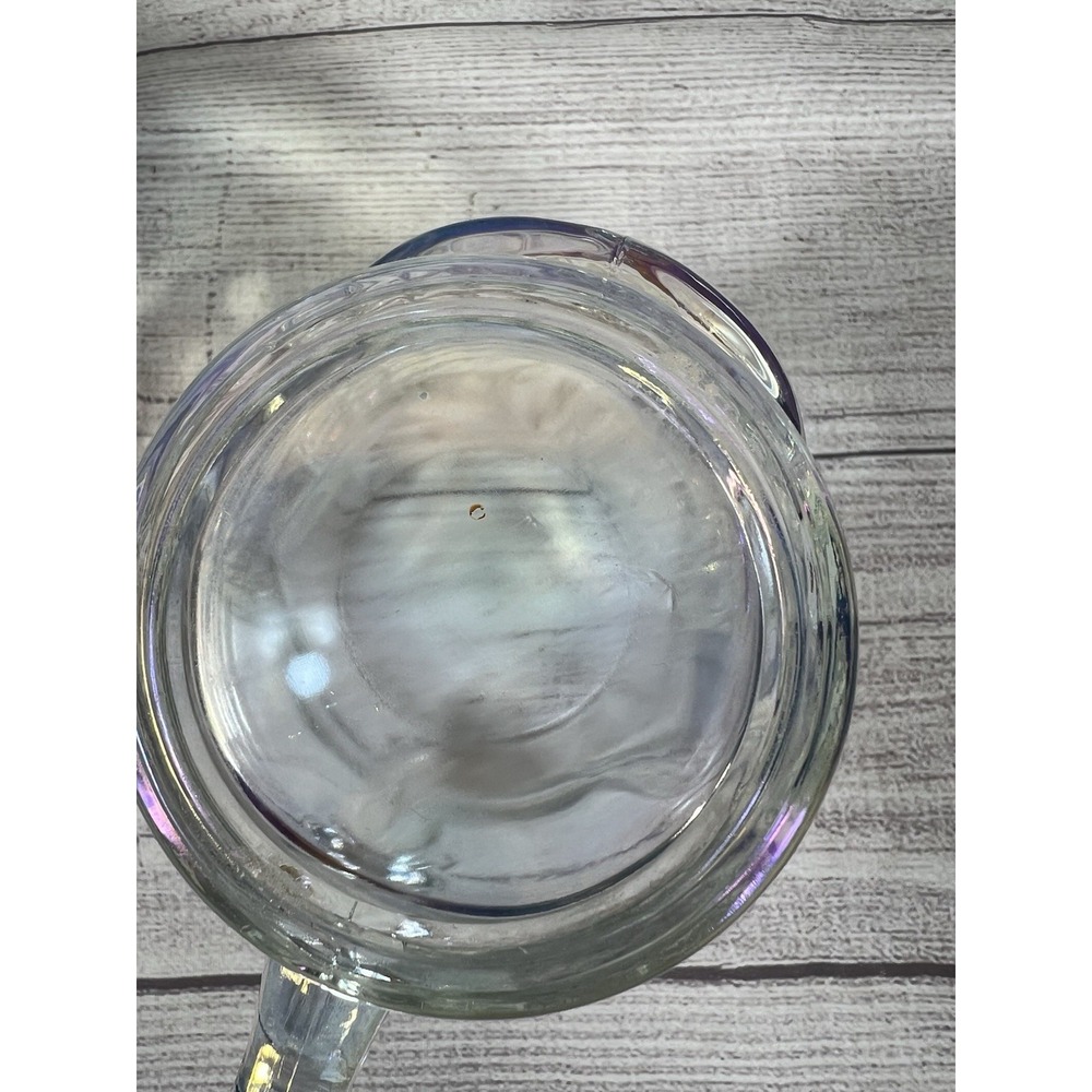Vintage Iridescent Skull Glass Mug Set Halloween Gothic Barware - Picture 3 of 6